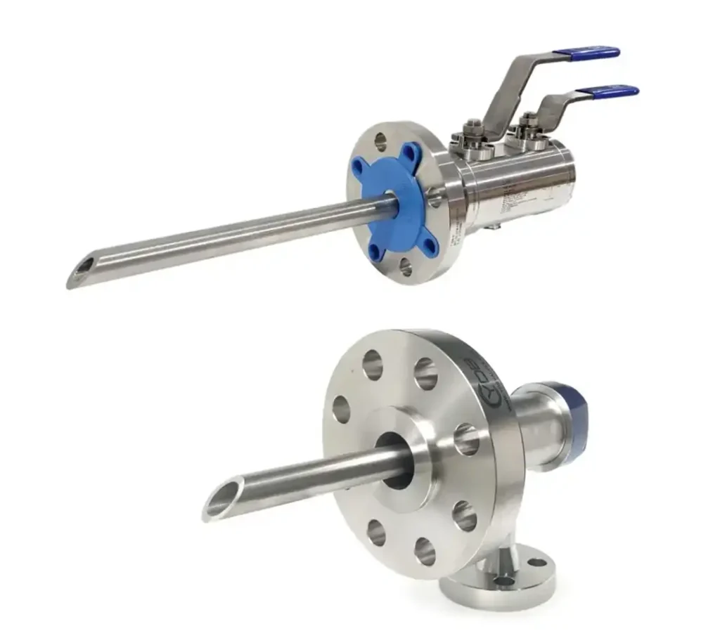  An industrial injection quill valve for chemical dosing.