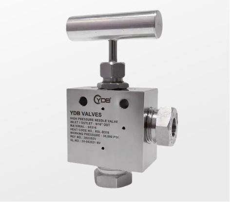 A high-pressure needle valve 