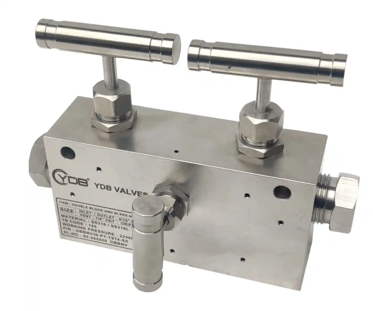 A high-pressure double block & bleed needle valve